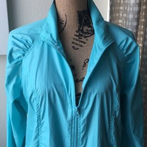 SJB Active Ladies Zip Windbreaker Light Blue